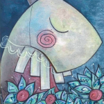 El precio de la complacencia ajena. Serie Edén 2.0. Óleo-lienzo. 21 x 25,5 cm. 2023