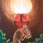 El retiro de la esperanza. Serie Vida. Óleo-lienzo. 24 x 47,5 cm. 2022