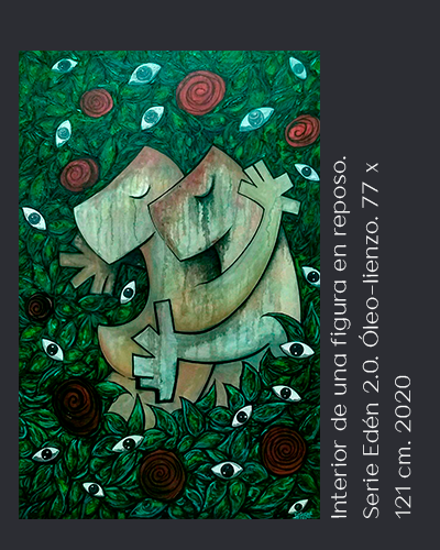 Interior de una figura en reposo